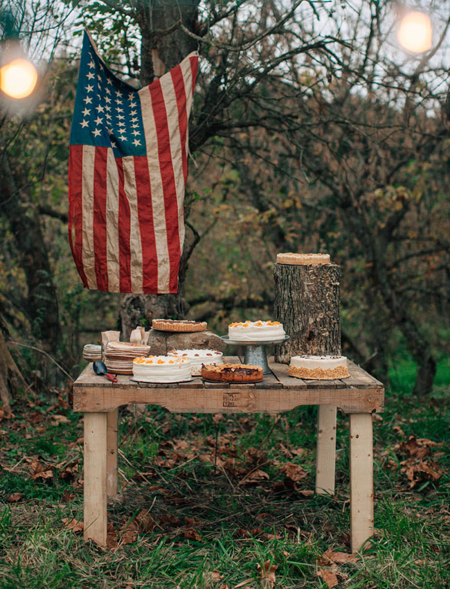 americana dessert table
