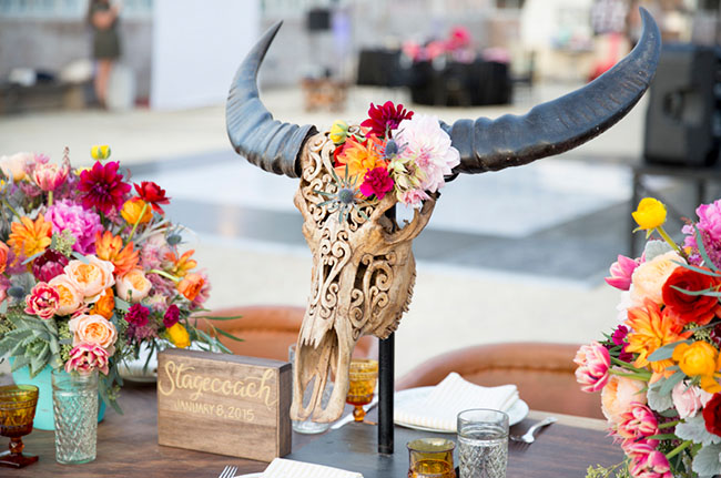 Stagecoach inspired tablescape