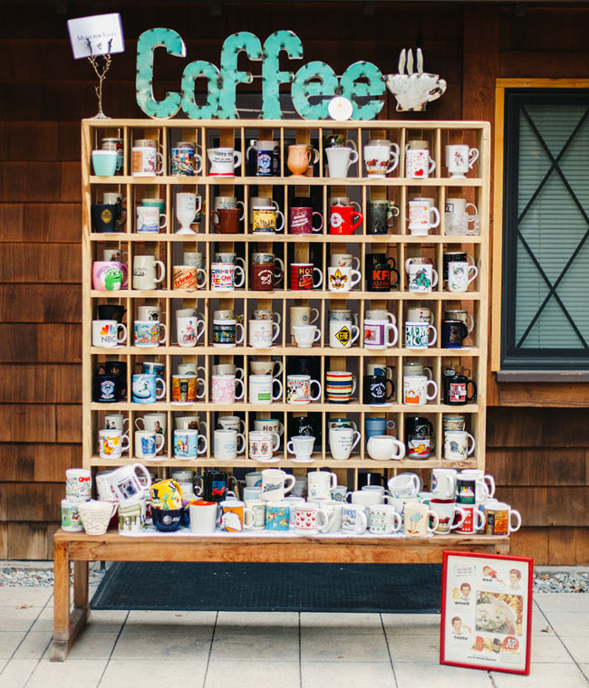 coffee mug station