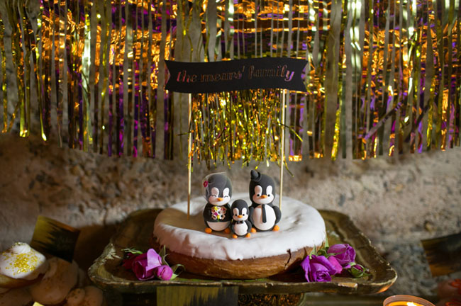 penguin cake toppers