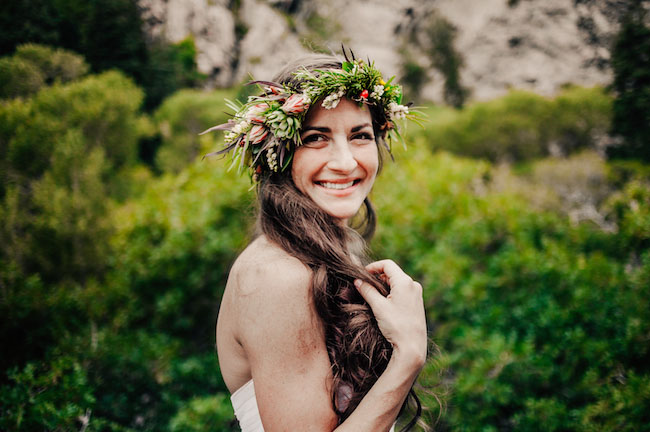 mountain inspired flower crown