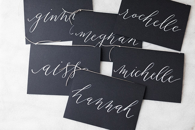 calligraphy cards