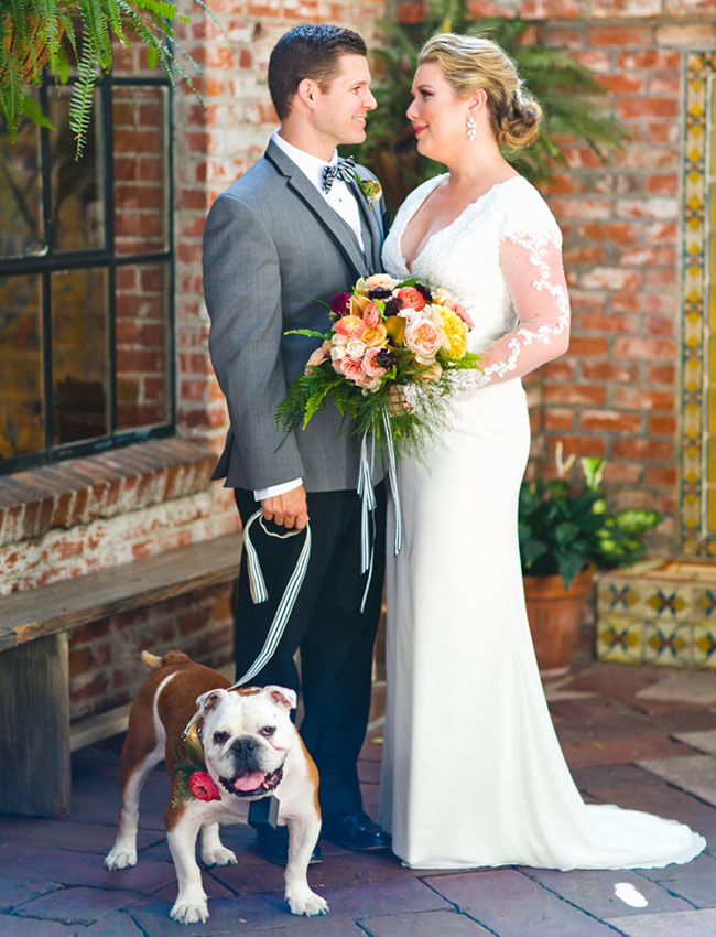 Carondelet wedding with pup