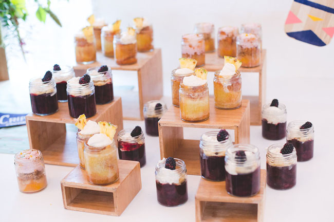 desserts in jars
