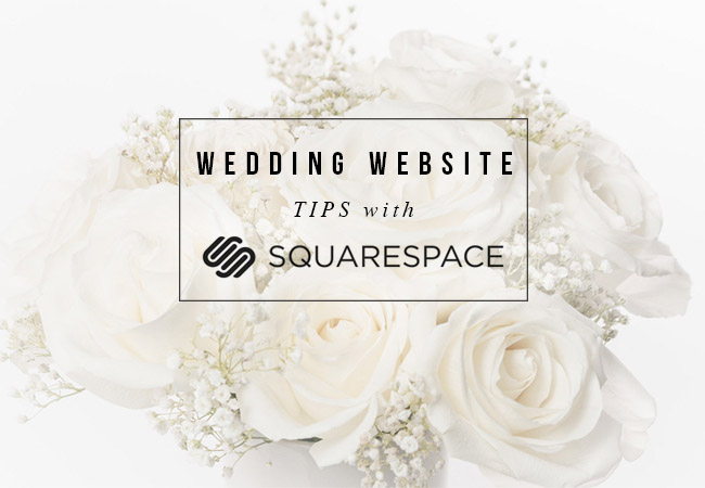 Wedding Website tips with Squarespace
