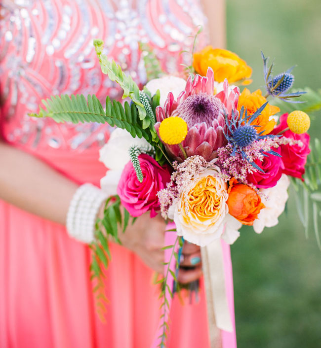 bright colorful bouquet