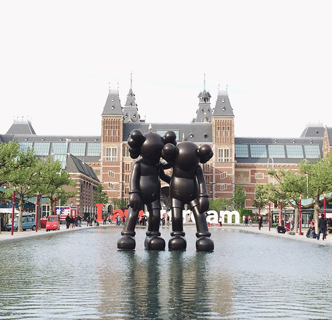 kaws art in amsterdam