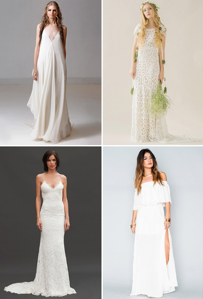 The 20 Best Wedding Dresses For Your Beach Wedding Green Wedding Shoes
