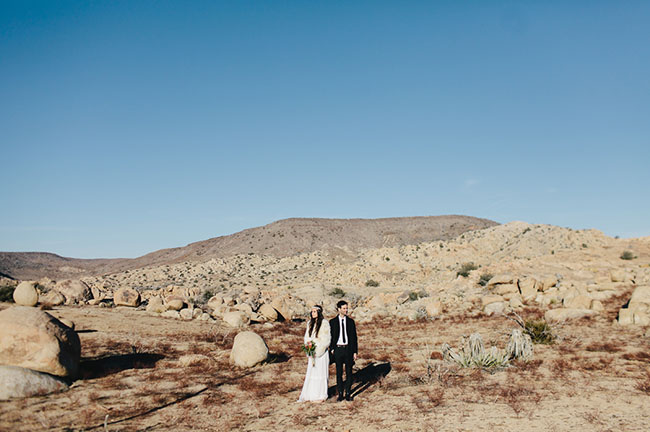Boho Winter Desert Wedding