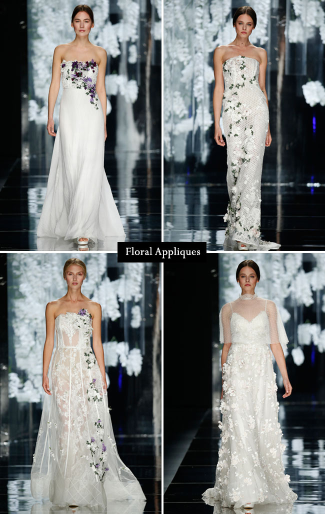 floral appliques from barcelona bridal week