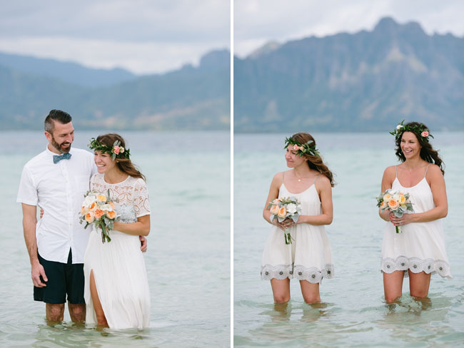 Hawaii Sandbar Wedding