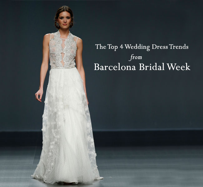 wedding dress trends from barcelona bridal week