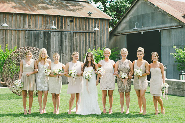 glam bridesmaids