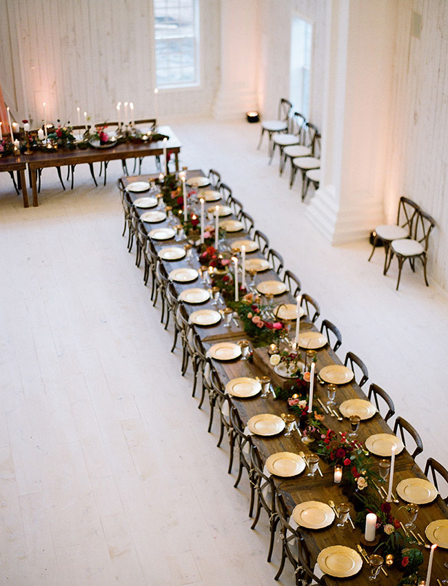 long family style tables