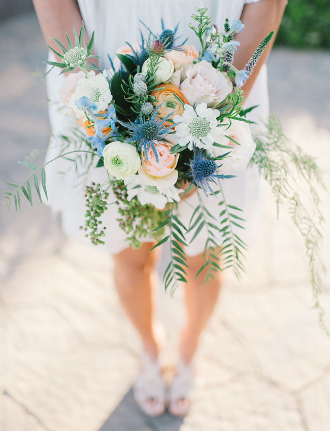 touch of blue bouquet