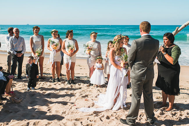 Bohemian Beach Wedding