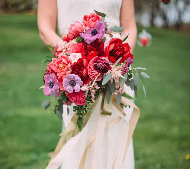 bright red bouquet