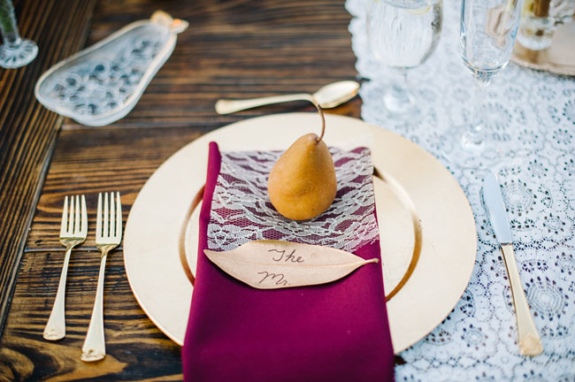 pear place card
