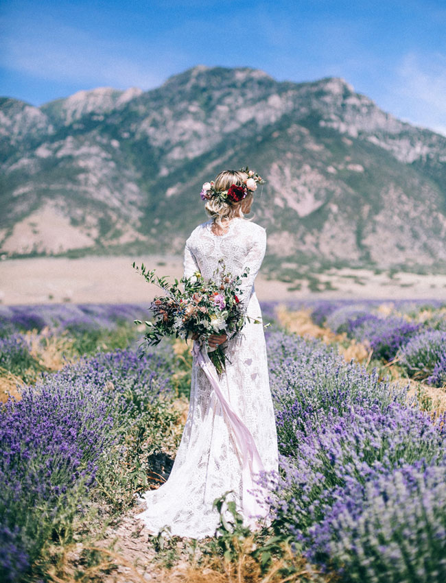 Bridals in a Lavender Field