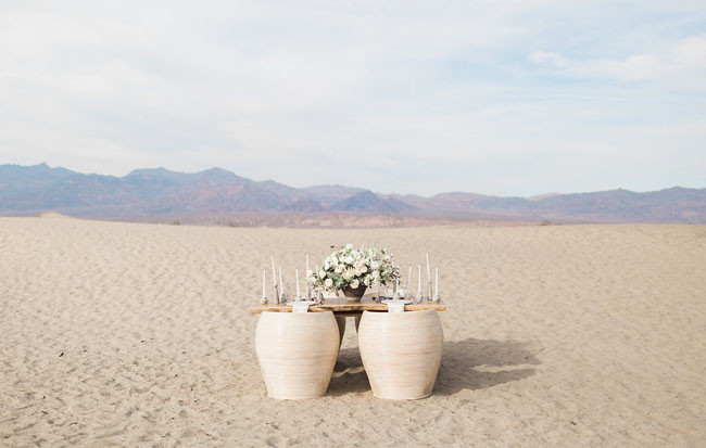 modern desert tablescape