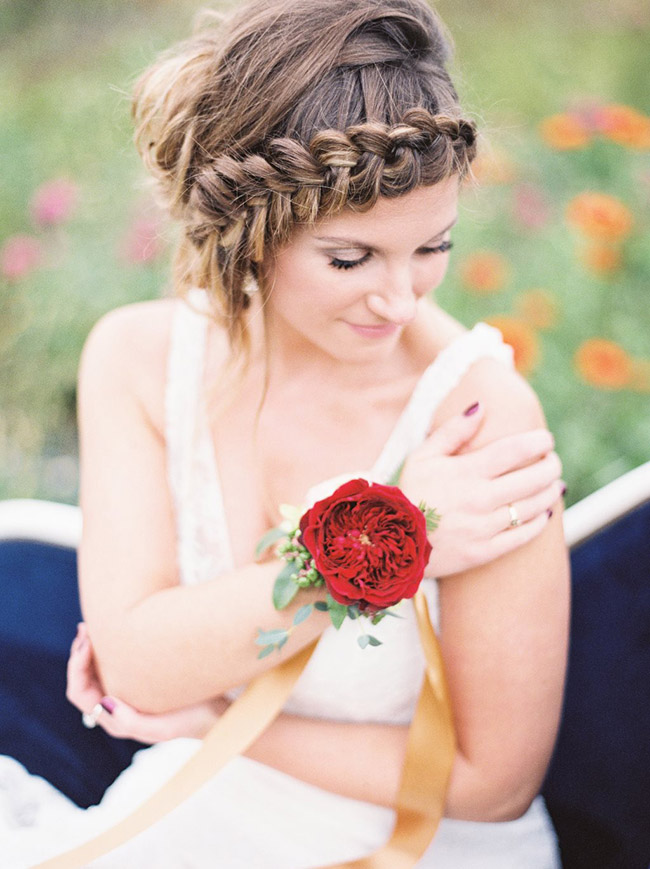Bride with braids