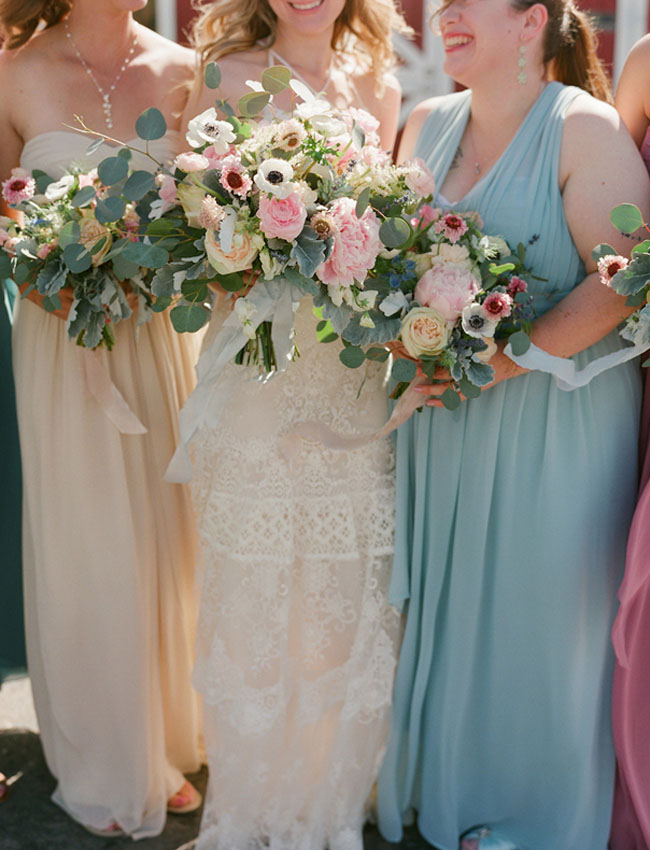 pastel bouquets