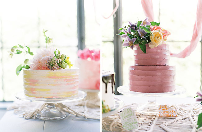 pink rainbow cake