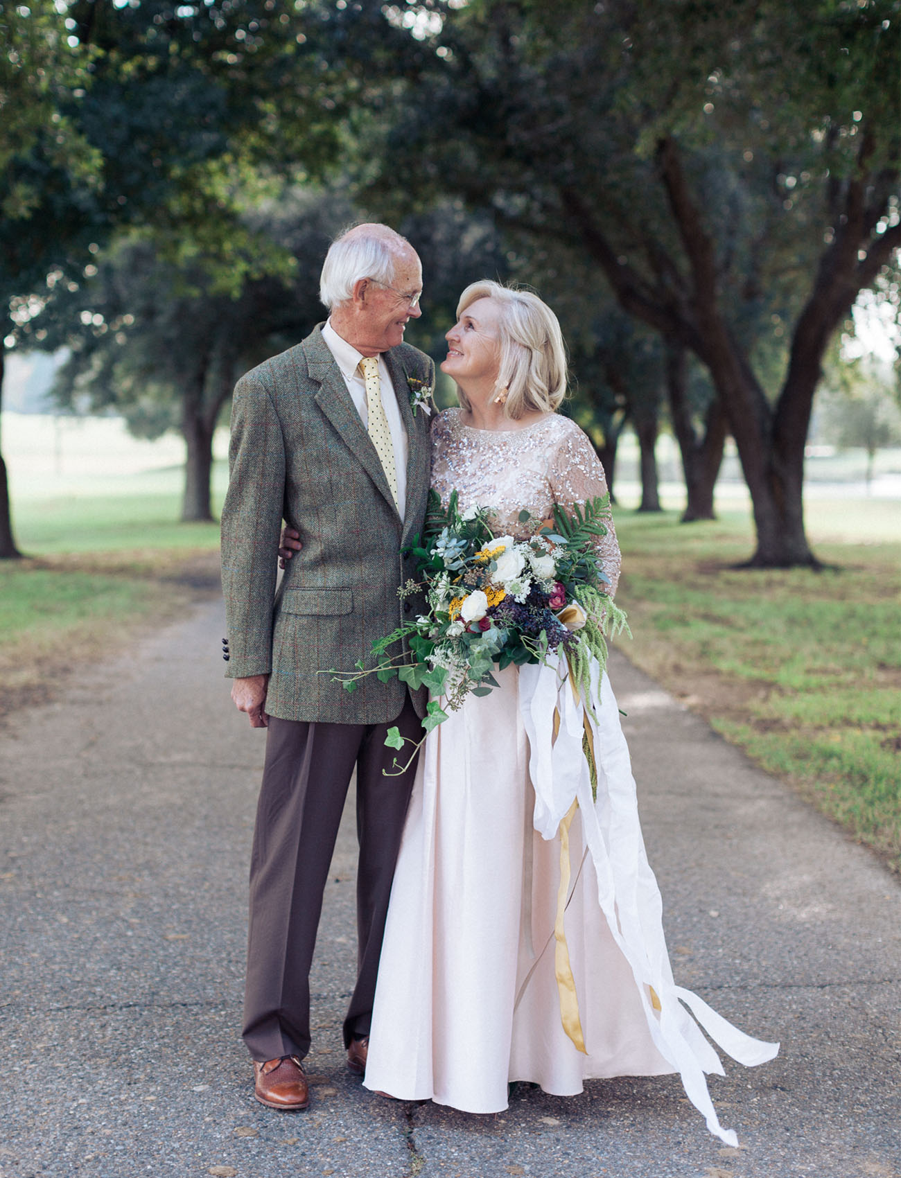 Golden Wedding Dresses For 50th Anniversary Vow Renewal Golden
