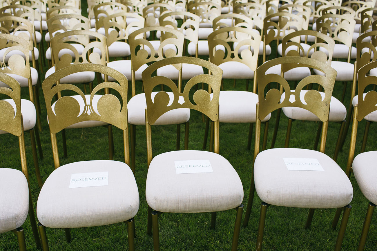 gold chairs