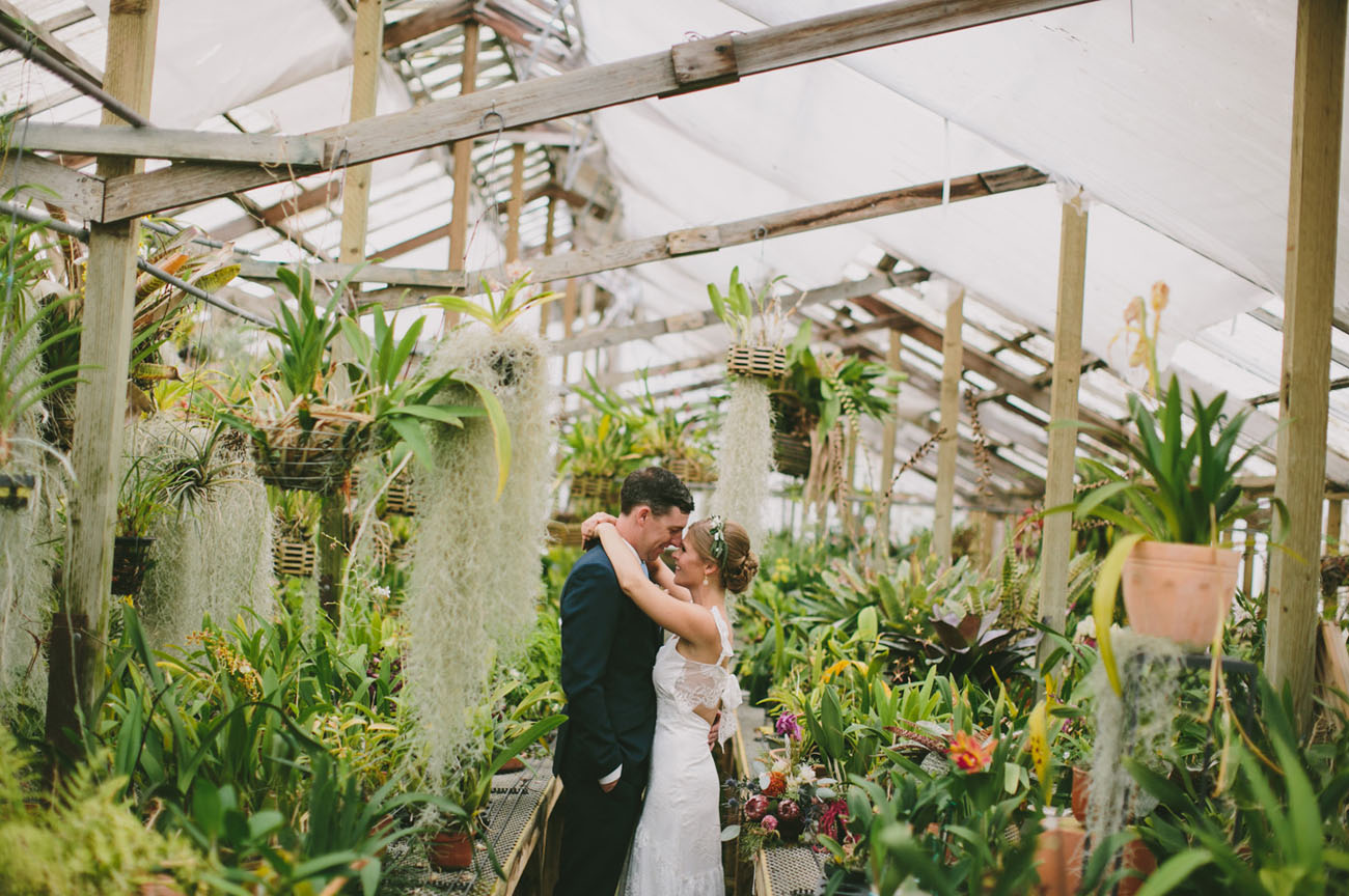 Boho Greenhouse Wedding