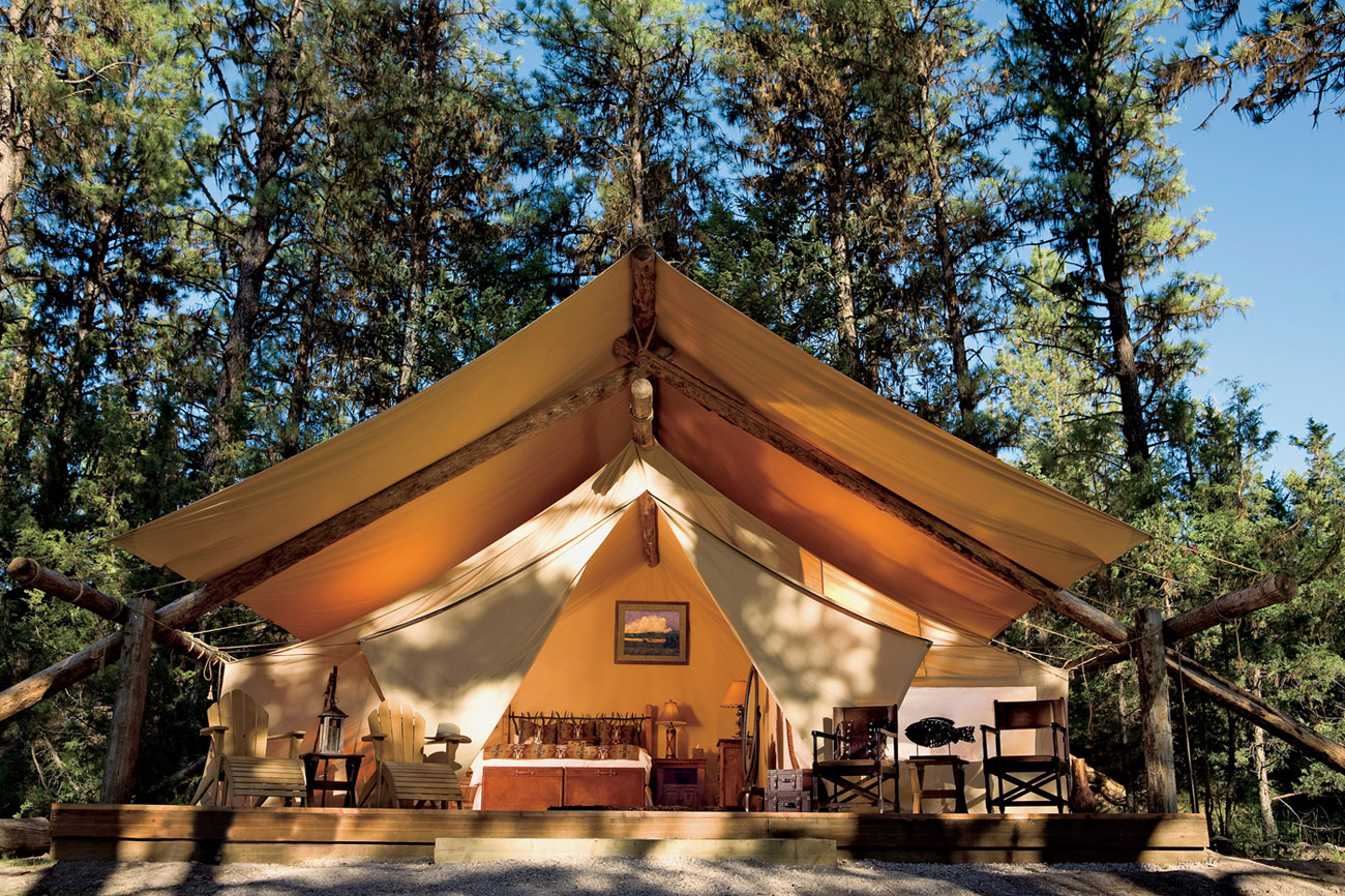 paws up glamping tent