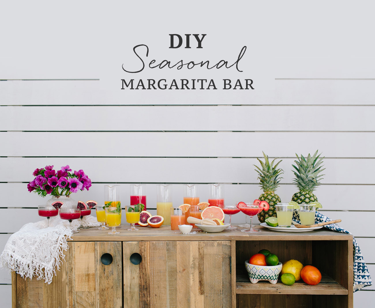 DIY Seasonal Margarita Bar