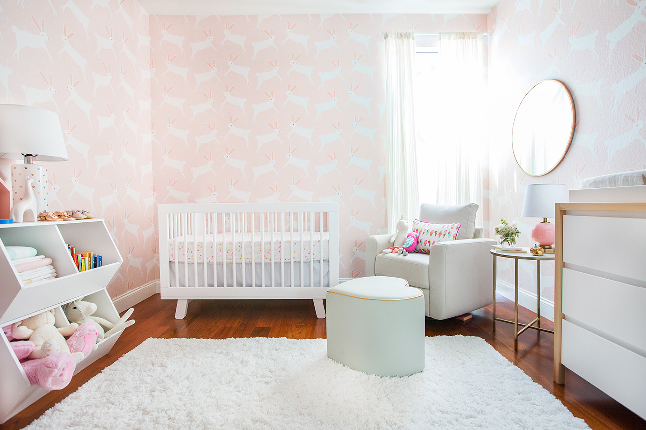 Pink Bunny Nursery for a Baby Girl