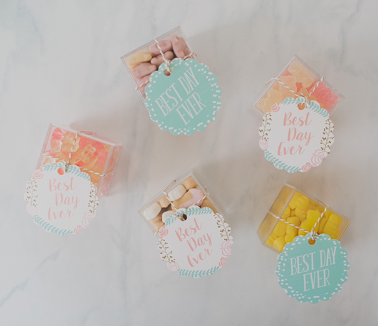 Candy Favors DIY Template
