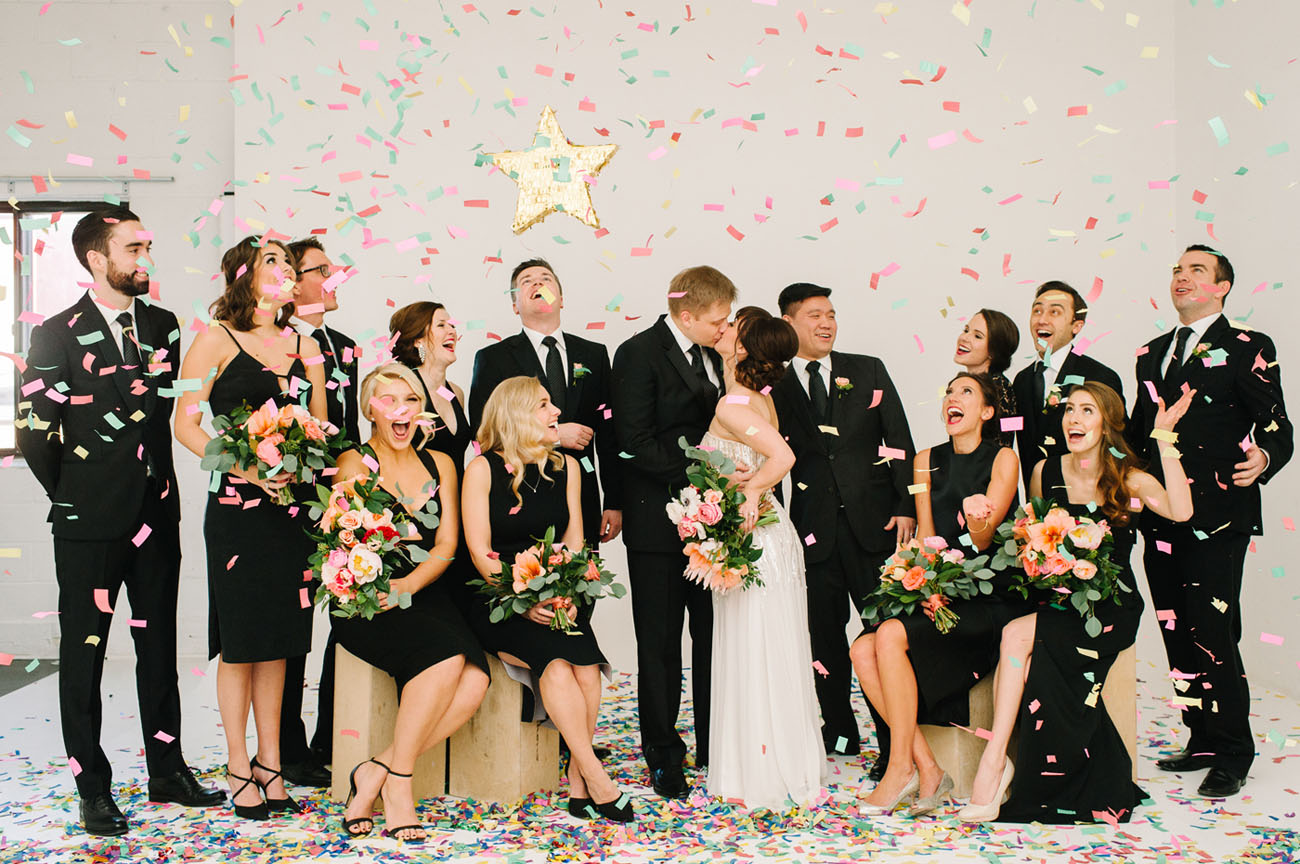 Champagne and Confetti Wedding