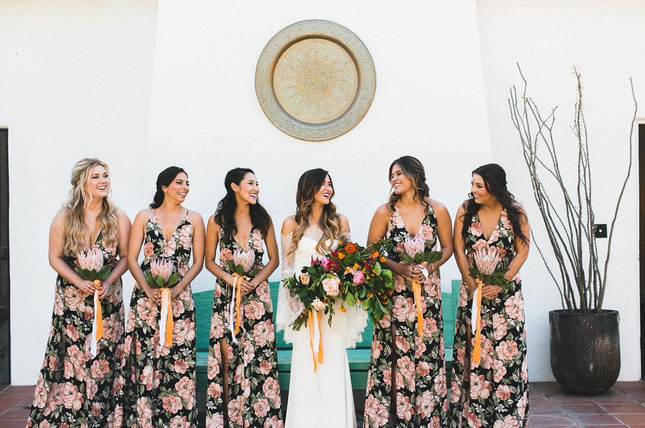 floral bridesmaids