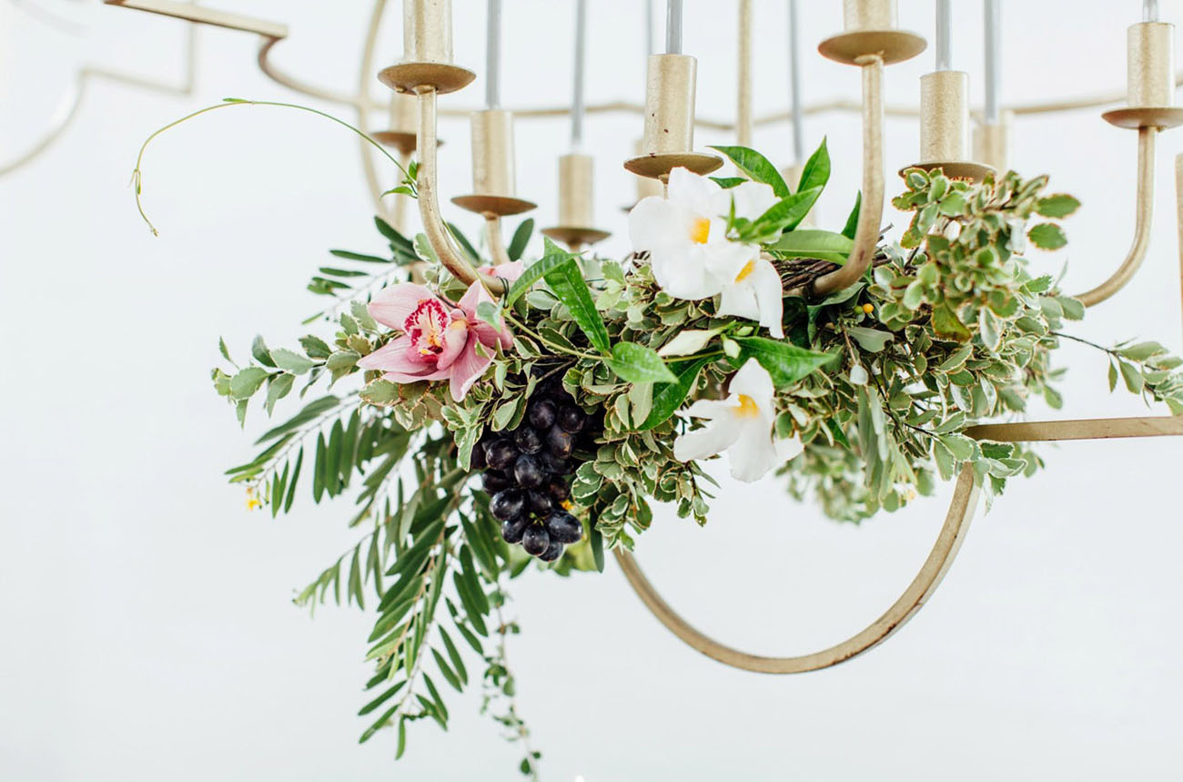 floral chandelier