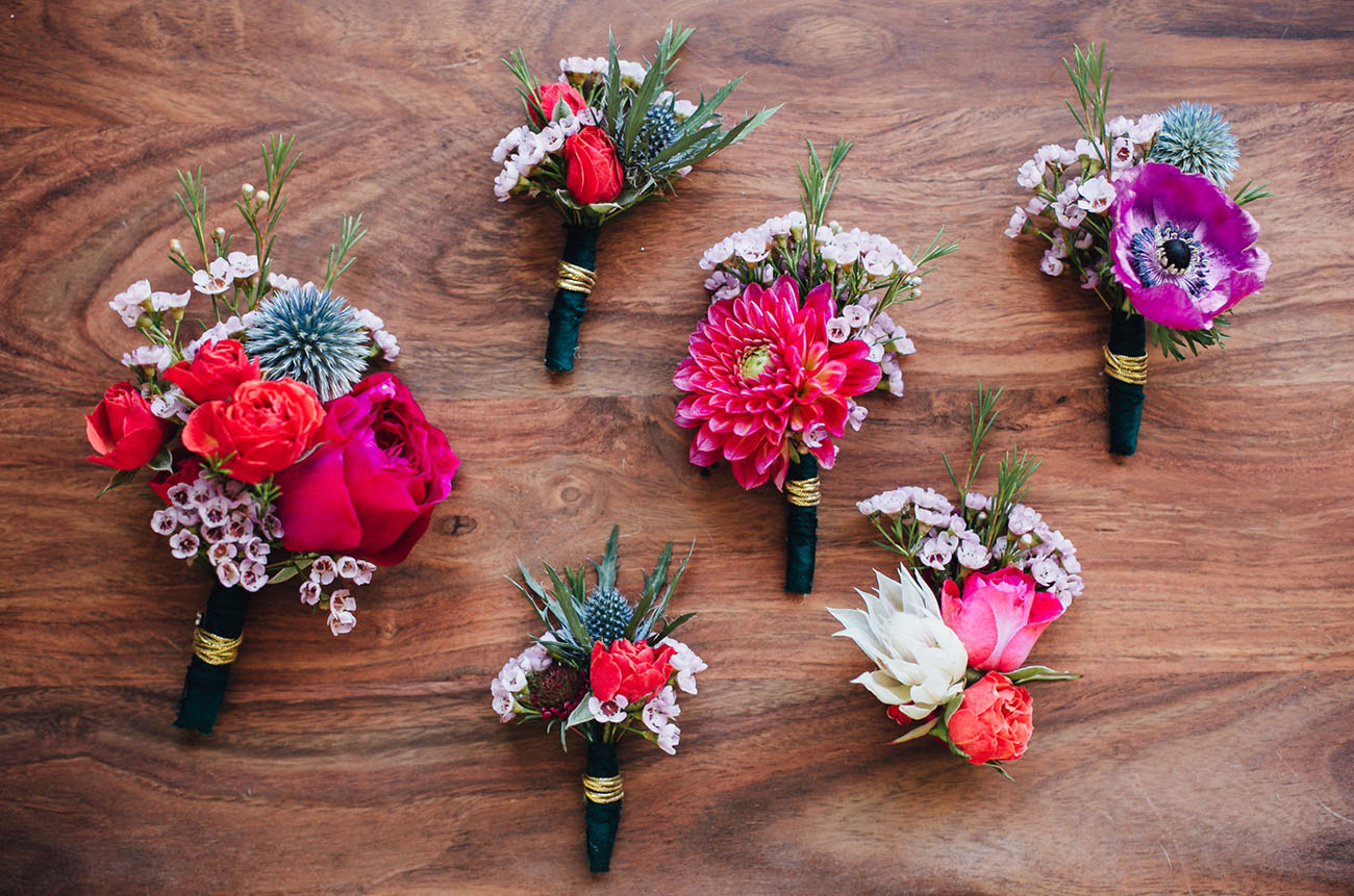 bright boutonnieres