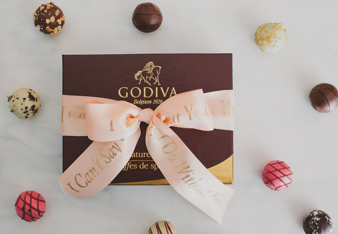 Custom Ribbon for Godiva Truffles
