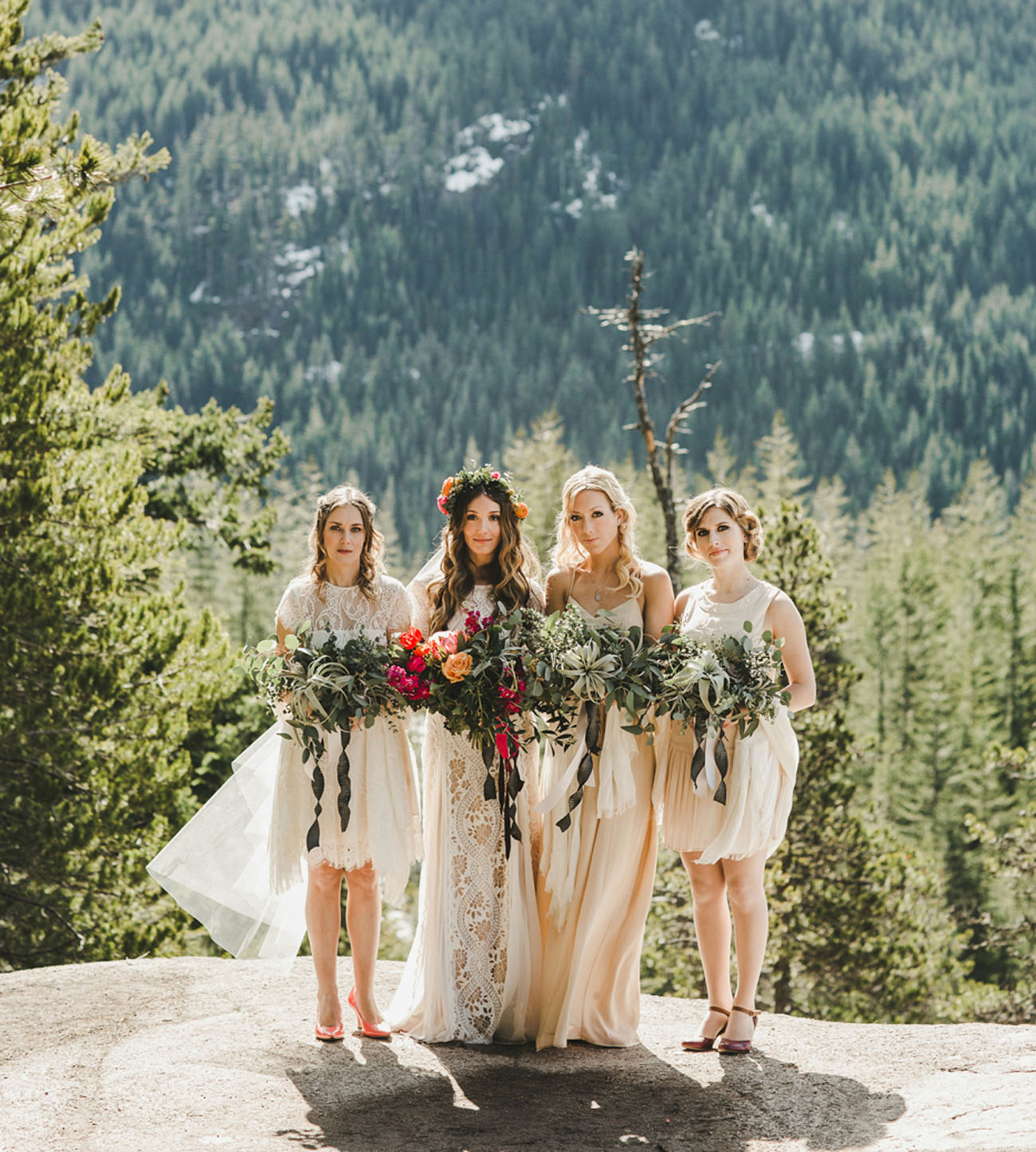 mountain bridesmaids