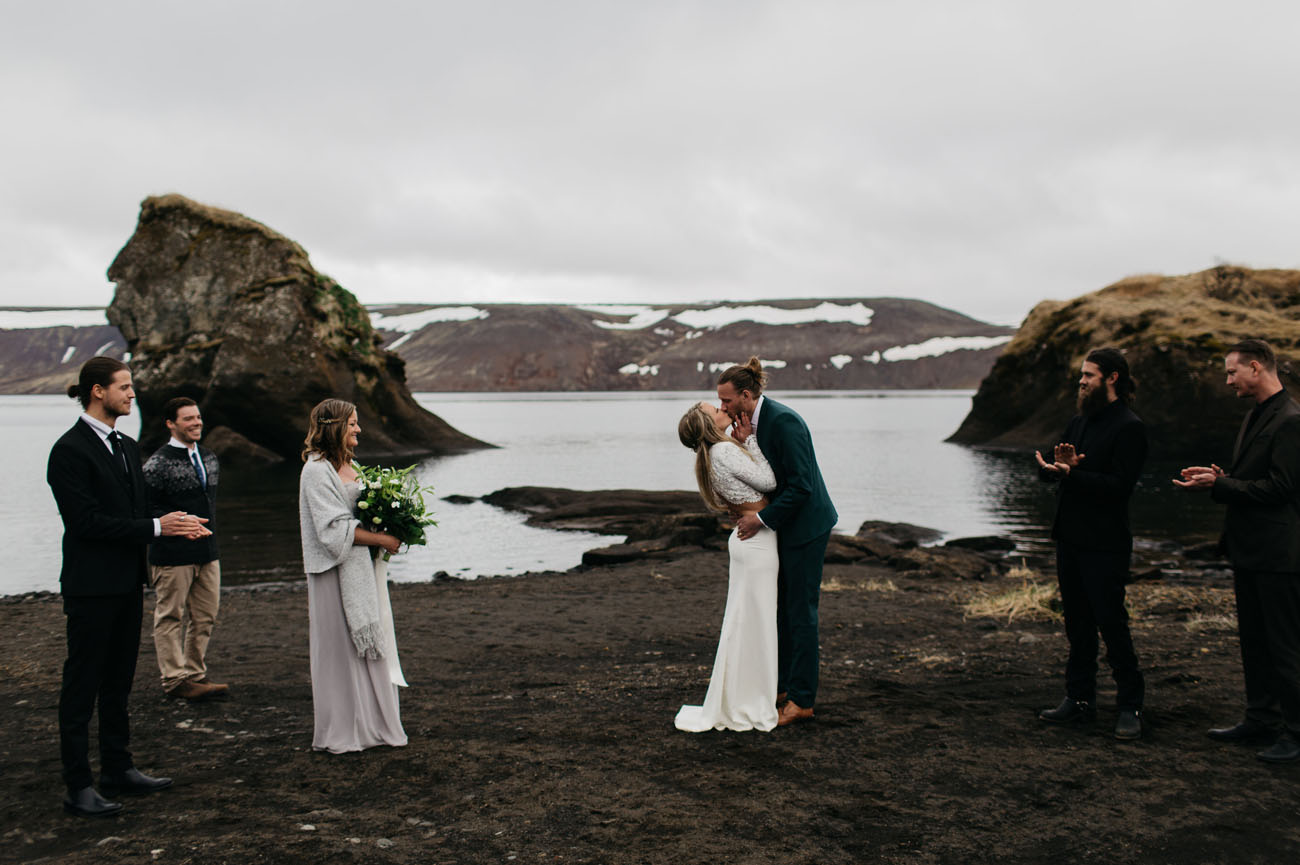 Lakeside Iceland Wedding