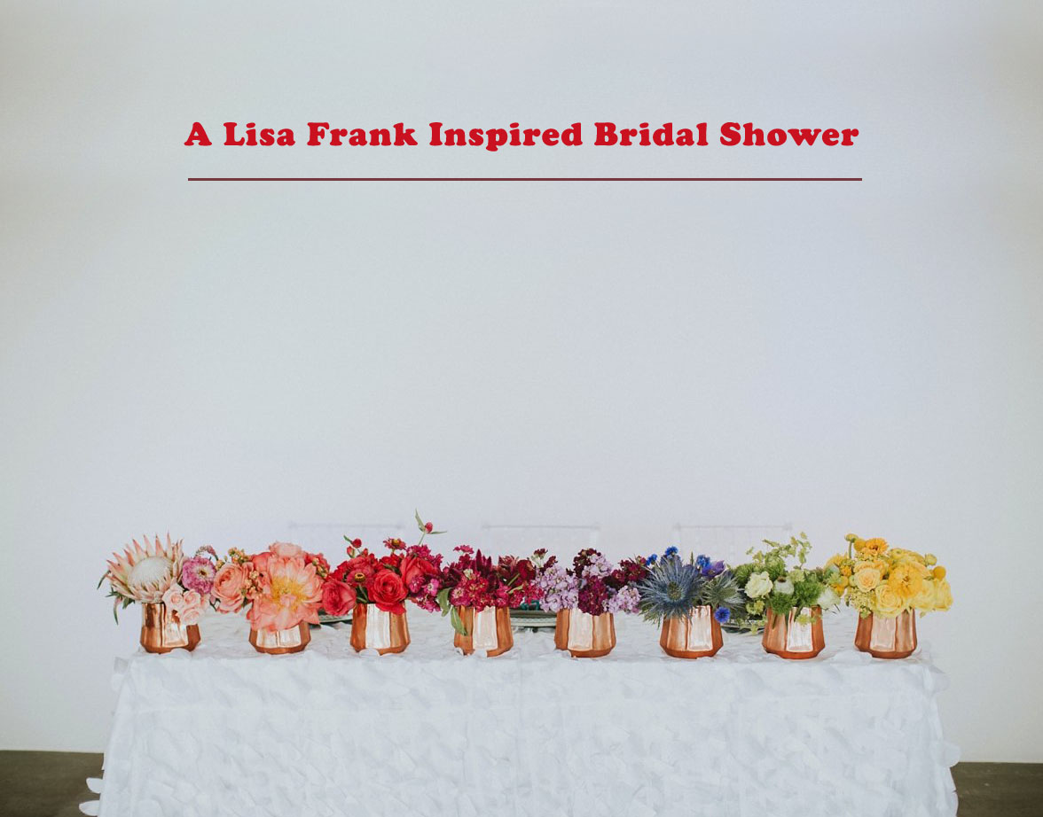 Lisa Frank Bridal Shower