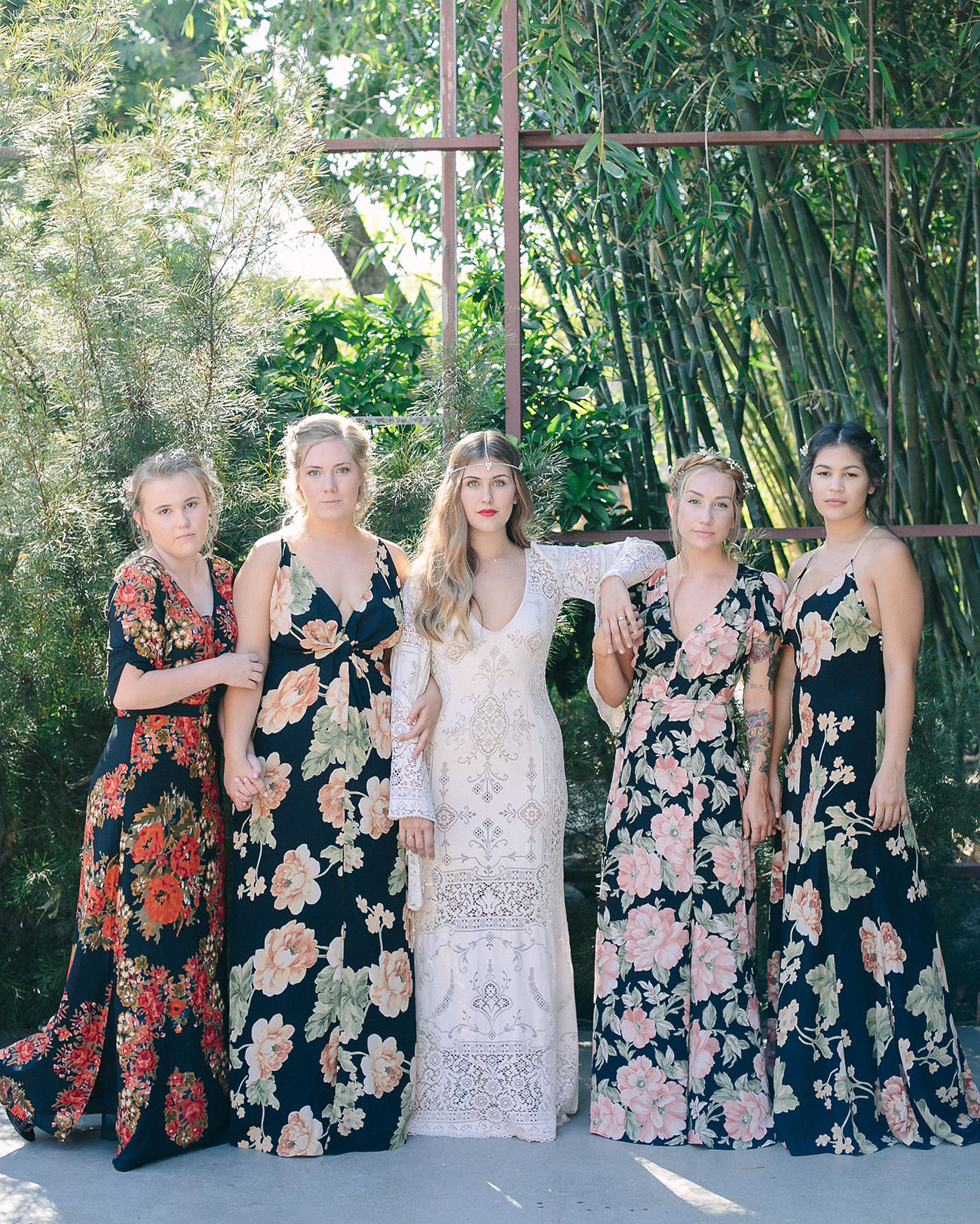 boho floral bridesmaids