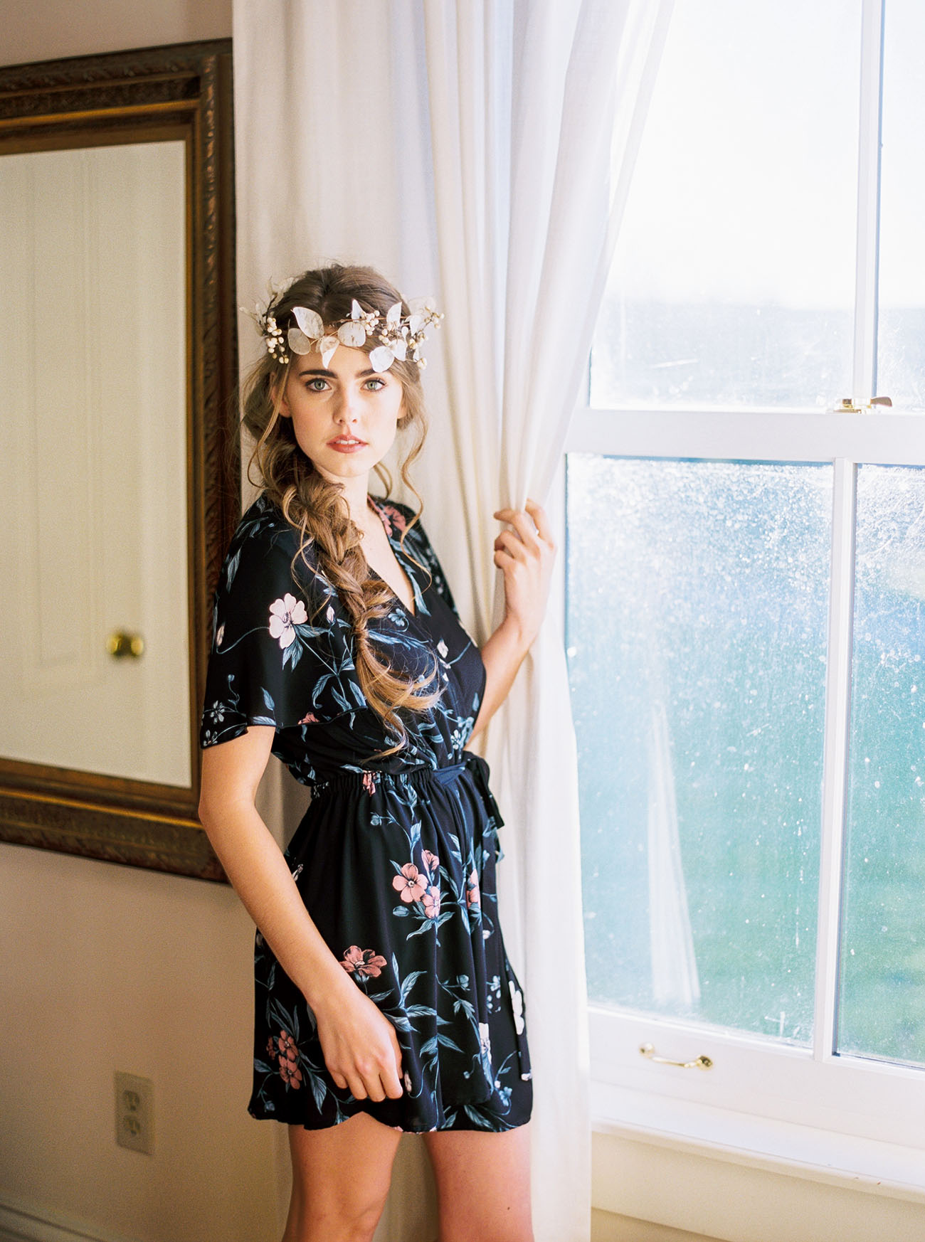GWS x Mumu Dark Floral Getting Ready Romper