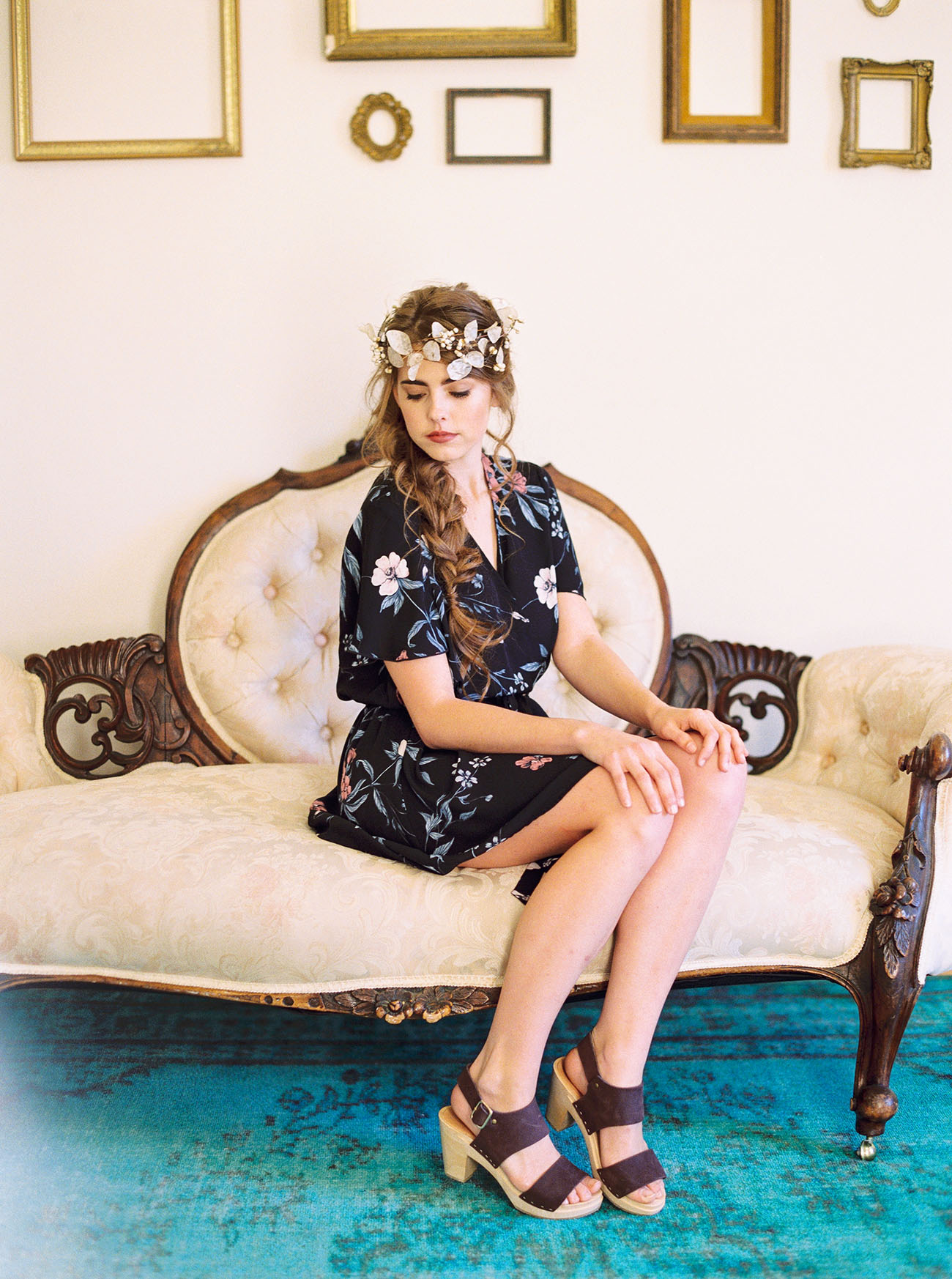 GWS x Mumu Dark Floral Getting Ready Romper