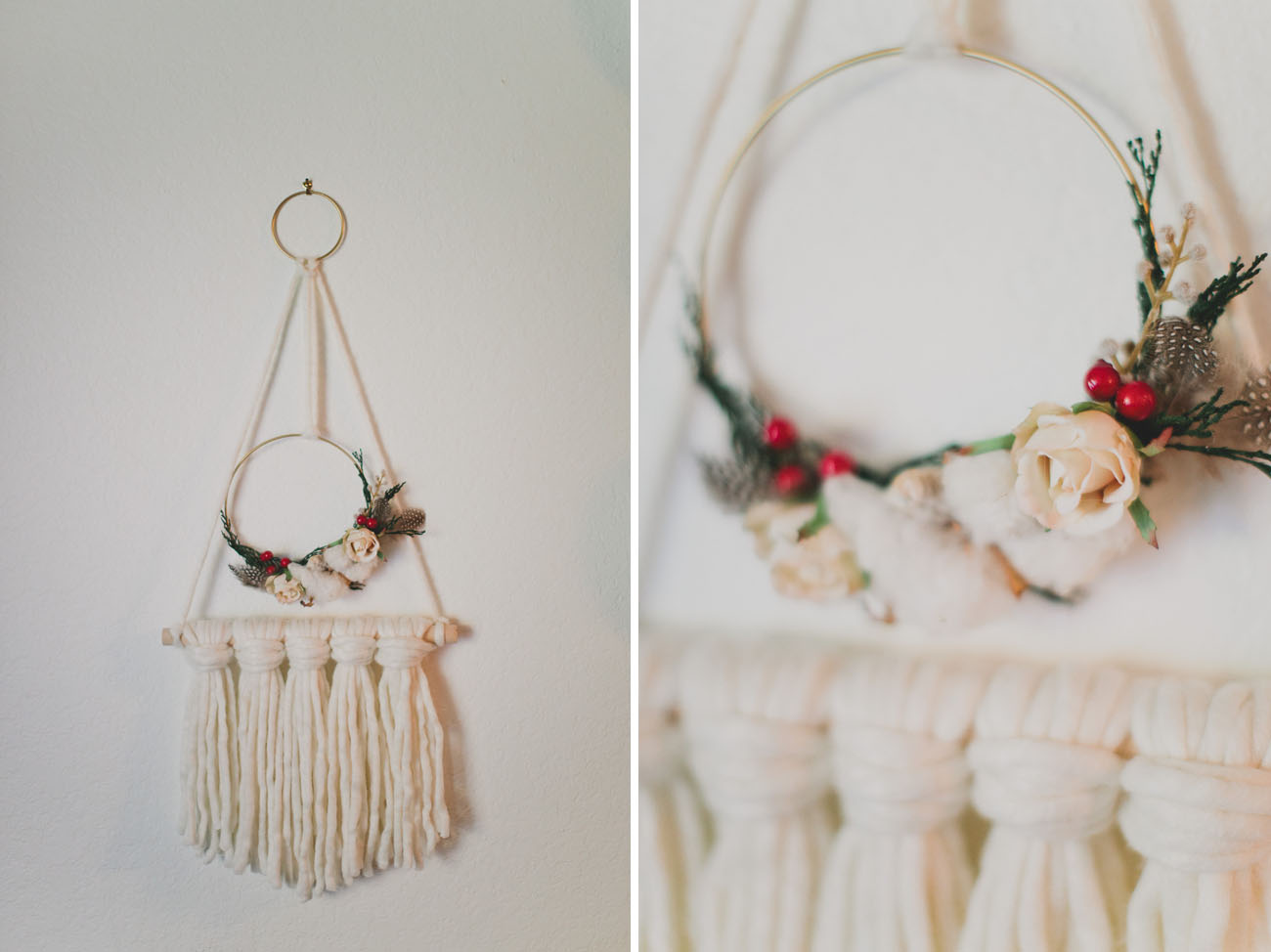DIY Holiday Yarn Hanging with Afloral