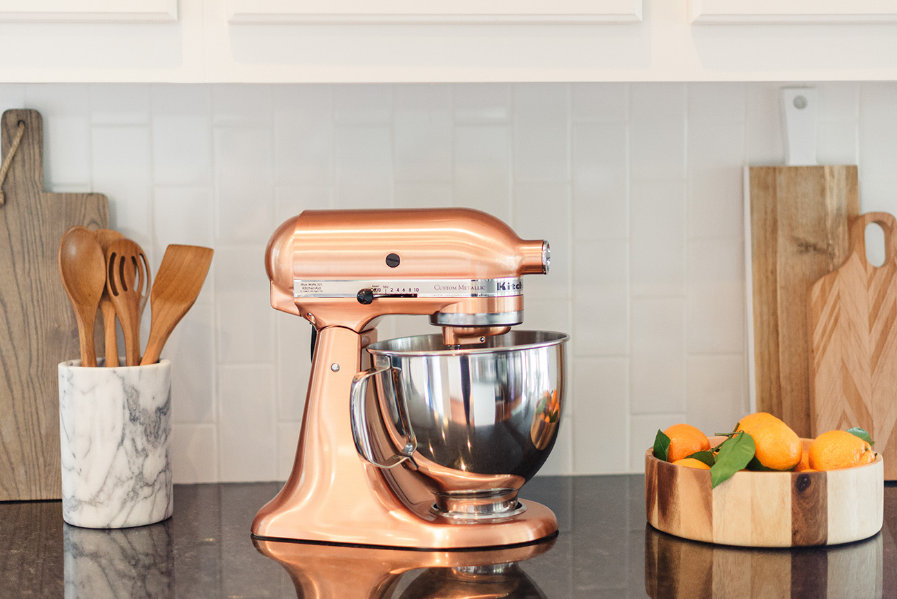 kitchenaid copper mixer from Bed Bath & Beyond