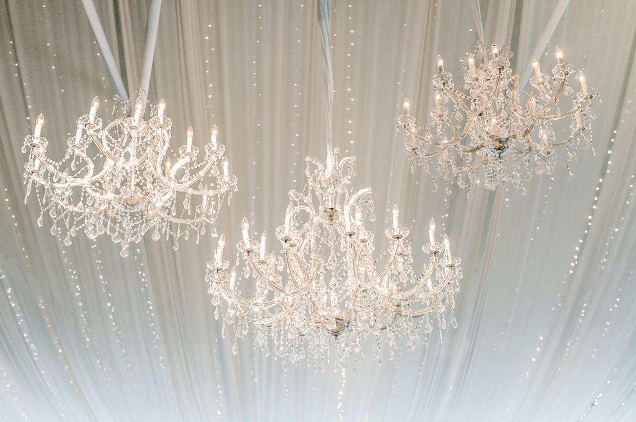 reception chandeliers