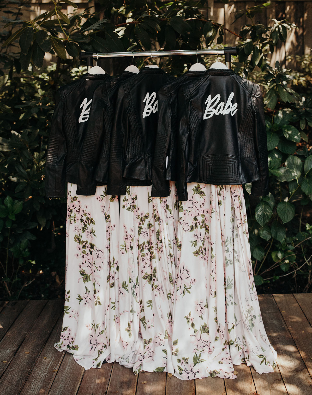 bridal party leather jackets