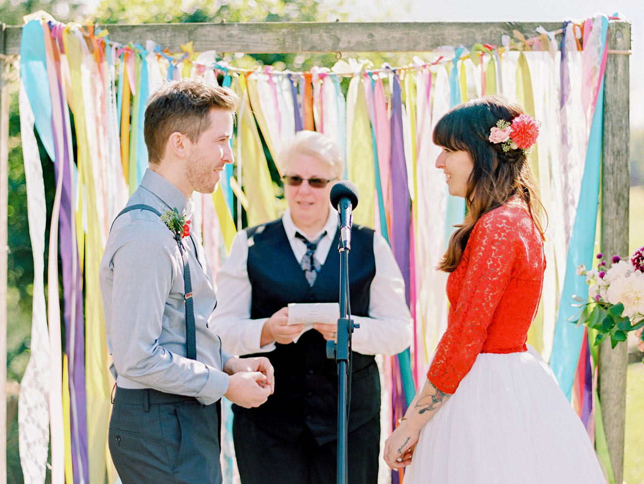 Colorful Backyard Wedding